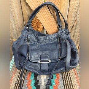 Kooba Jonnie indigo leather satchel/ bag. Like new.